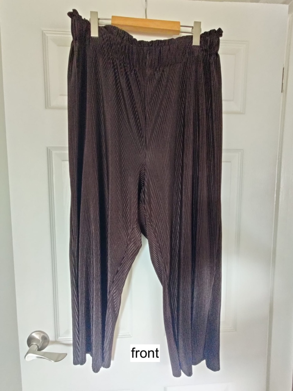 Joe Fresh Black Wide-Leg Jersey Culotte Pants – Plus-Size 1X - Picture 2 of 7